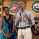 President Barack Obama addresses troops with first lady Michelle Obama at Marine Corps Base Hawaii in Kailua on Dec. 25, 2016.
NICHOLAS KAMM/AFP/Getty Images